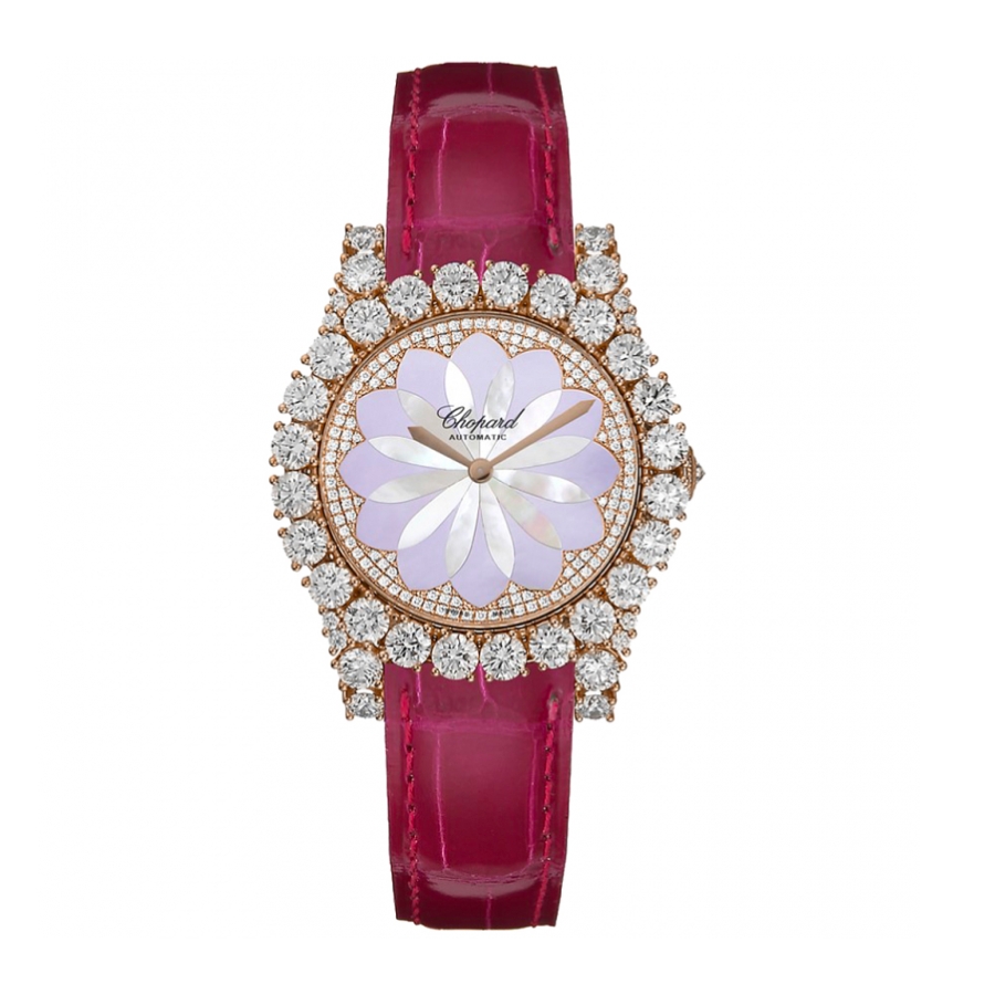 Chopard L'heure Du Diamant Guilloche Dial Pink 139419-5408 30mm