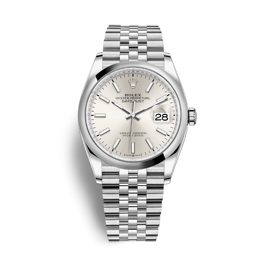 Đồng hồ Rolex Datejust 36 126200-0001 Mặt Số Bạc Dây Đeo Jubilee