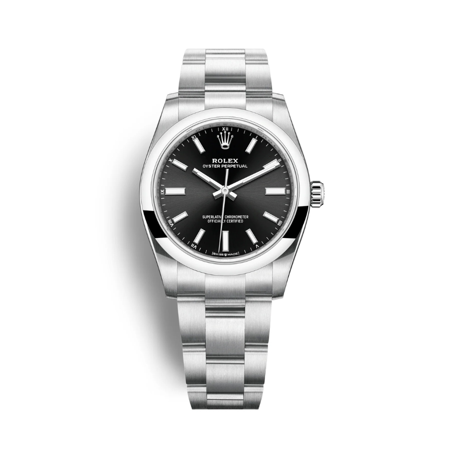 Đồng Hồ Rolex Oyster Perpetual 41 124300-0002 Mặt Số Đen Dây Oyster