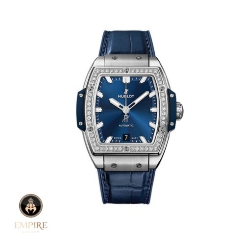 Đồng Hồ Hublot Spirit Of Big Bang Titanium Blue Diamonds 39mm 665.NX.7170.LR.1204