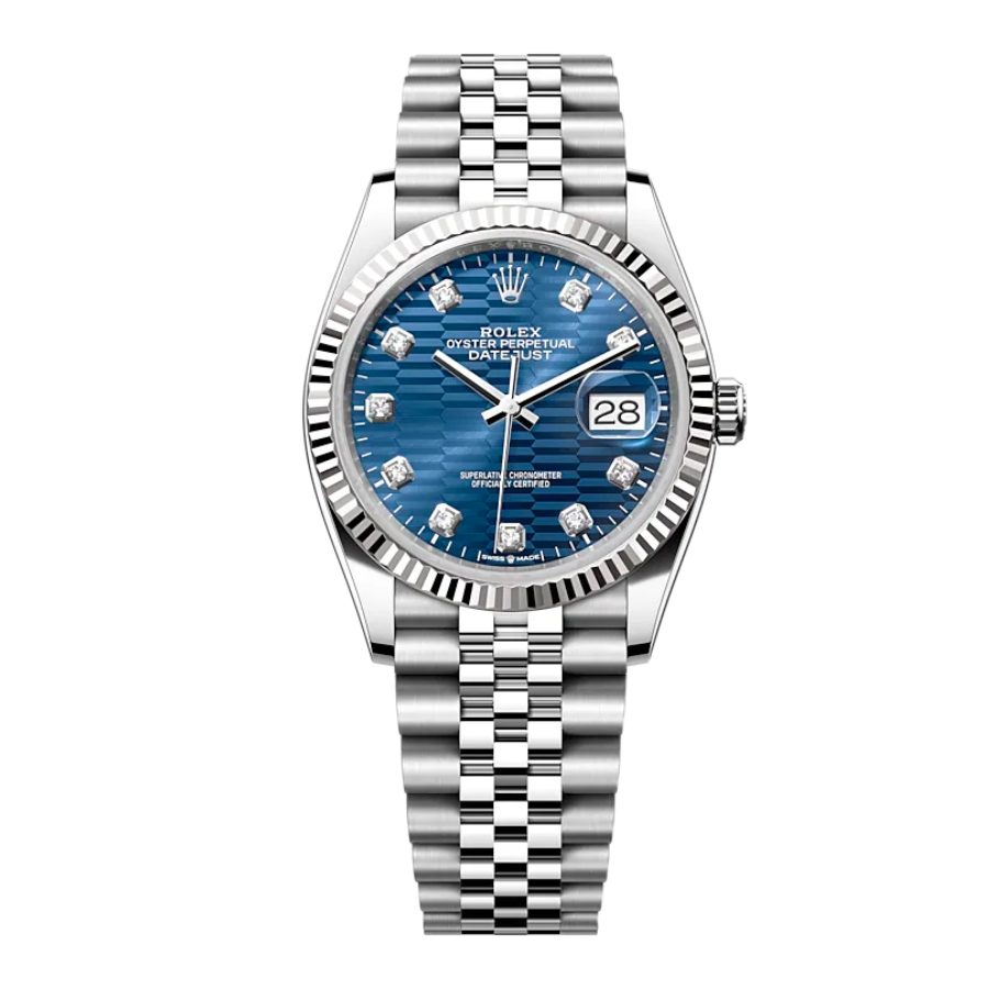 Đồng Hồ Rolex Datejust 36 Blue Motif Diamonds 126234-0057