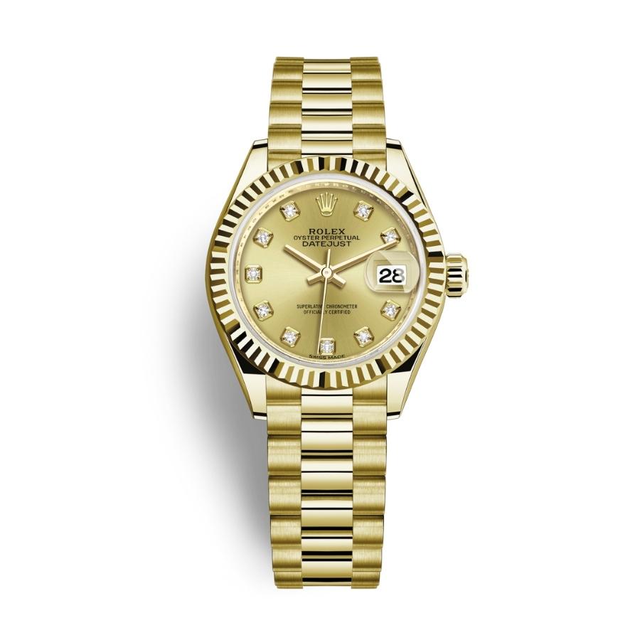 Rolex Lady-Datejust 28 279178-0017 Mặt Số Vàng