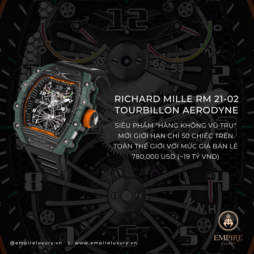 Richard Mille Ra Mắt Siêu Phẩm Hàng Không Vũ Trụ Mới - Richard Mille RM 21-02 Tourbillon Aerodyne