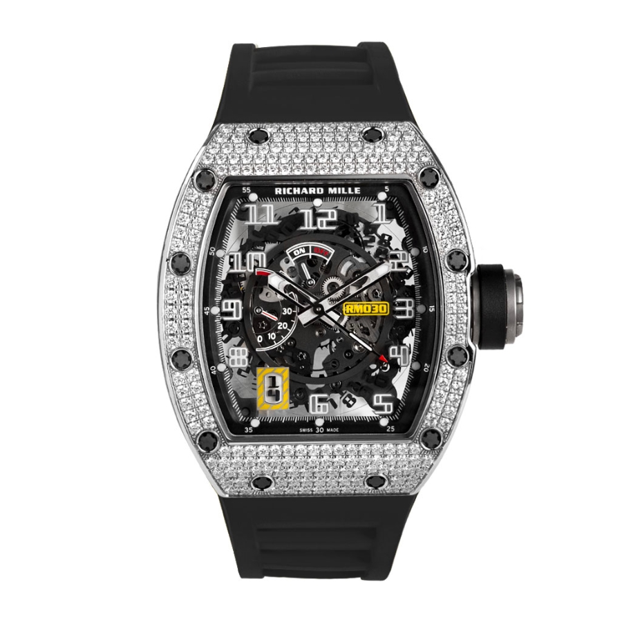 Đồng Hồ Richard Mille RM 030 White Gold Full Diamonds RM030 WG