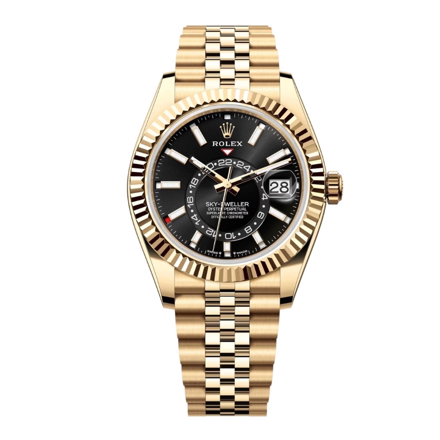 Đồng Hồ Rolex Sky Dweller 42 336938 Mặt Số Đen