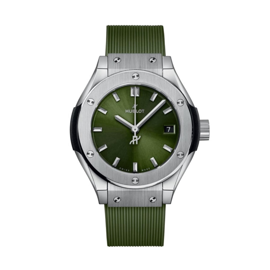 Đồng Hồ Hublot Classic Fusion Titanium Green 29mm 591.NX.8970.RX