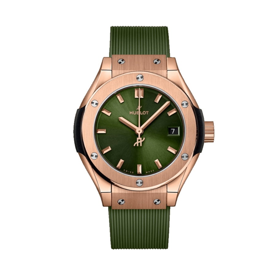 Đồng Hồ Hublot Classic Fusion King Gold Green 29mm 591.OX.8980.RX