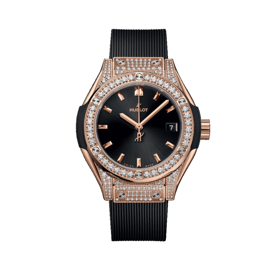 Đồng Hồ Hublot Classic Fusion King Gold Pave 29mm 591.OX.1480.RX.1604