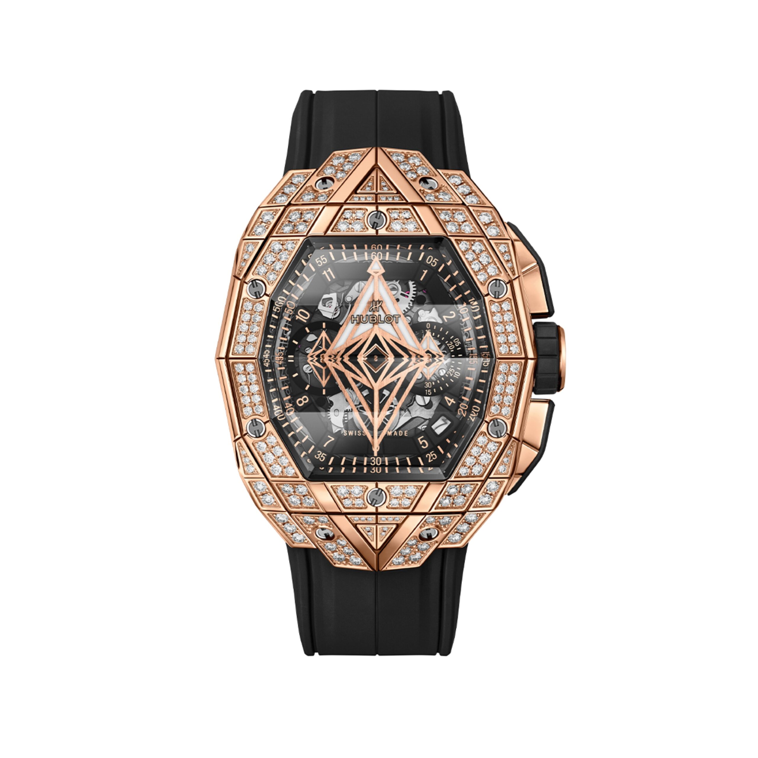 Đồng Hồ Hublot Spirit Of Big Bang Sang Bleu King Gold Pave 648.OX.0108.RX.1604.MXM23