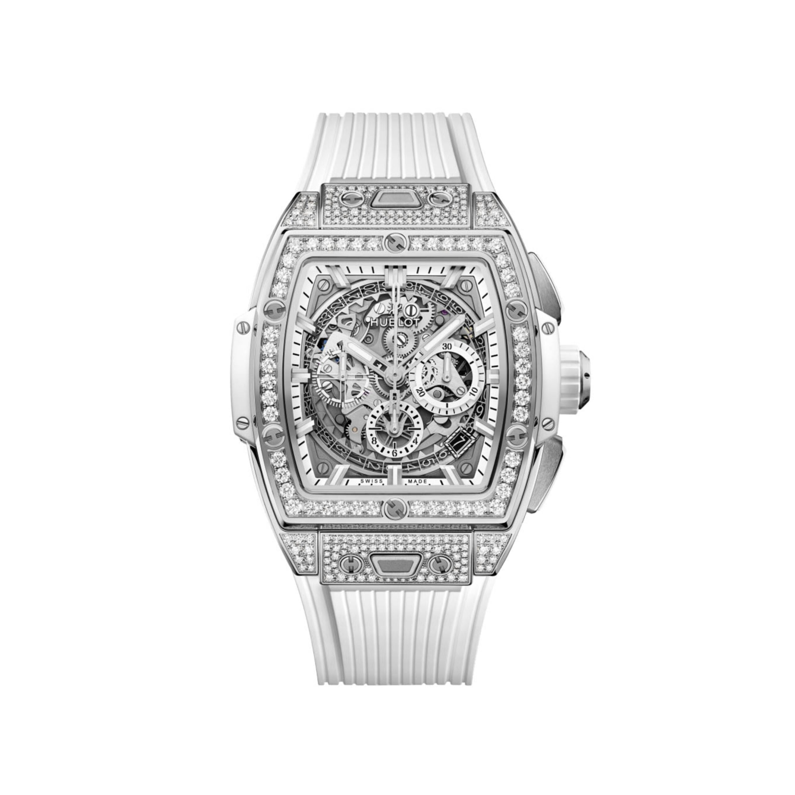 Đồng Hồ Hublot Spirit Of Big Bang Titanium White Pave 642.NE.2010.RW.1604