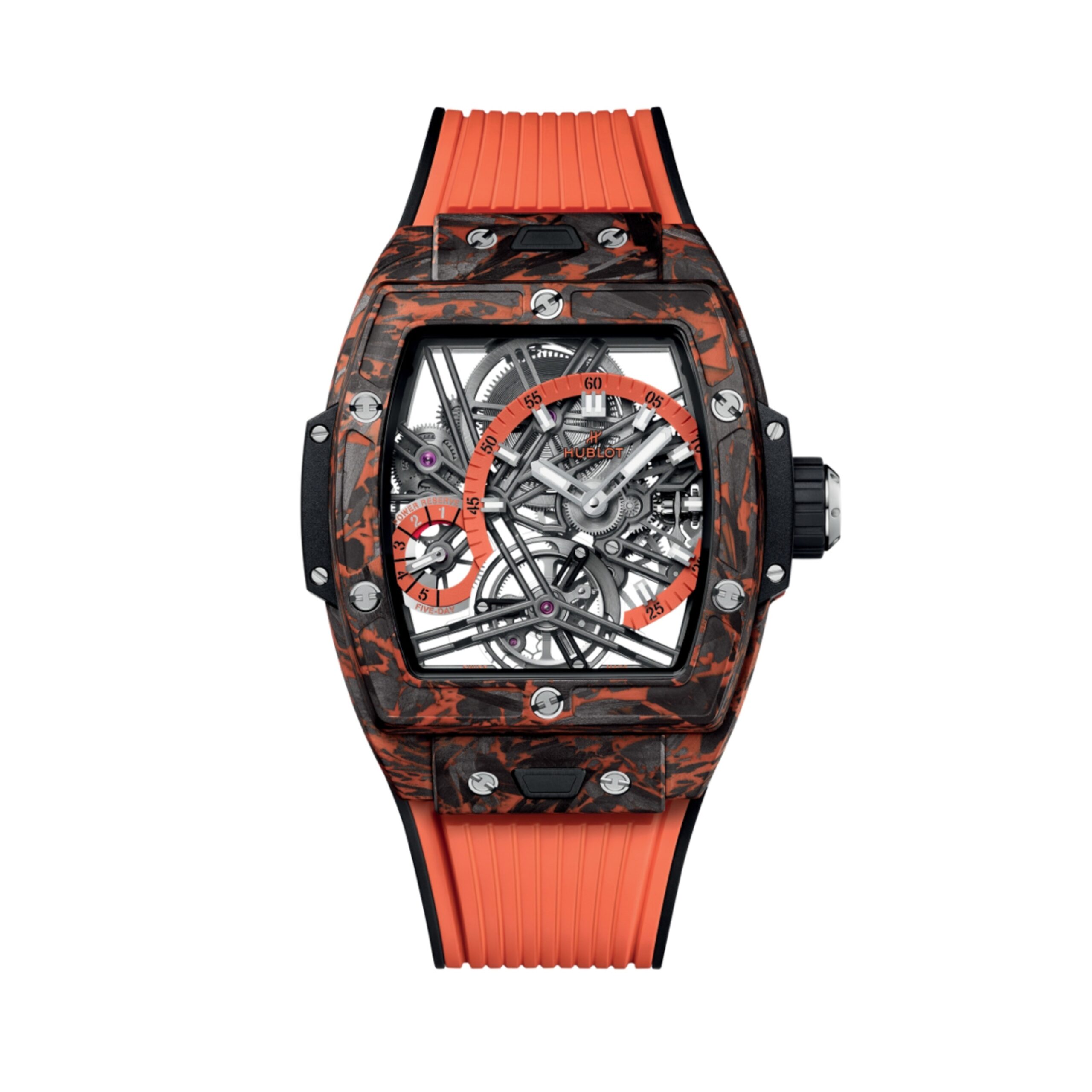 Đồng Hồ Hublot Spirit Of Big Bang Tourbillon Orange Carbon 645.QO.4710.RX