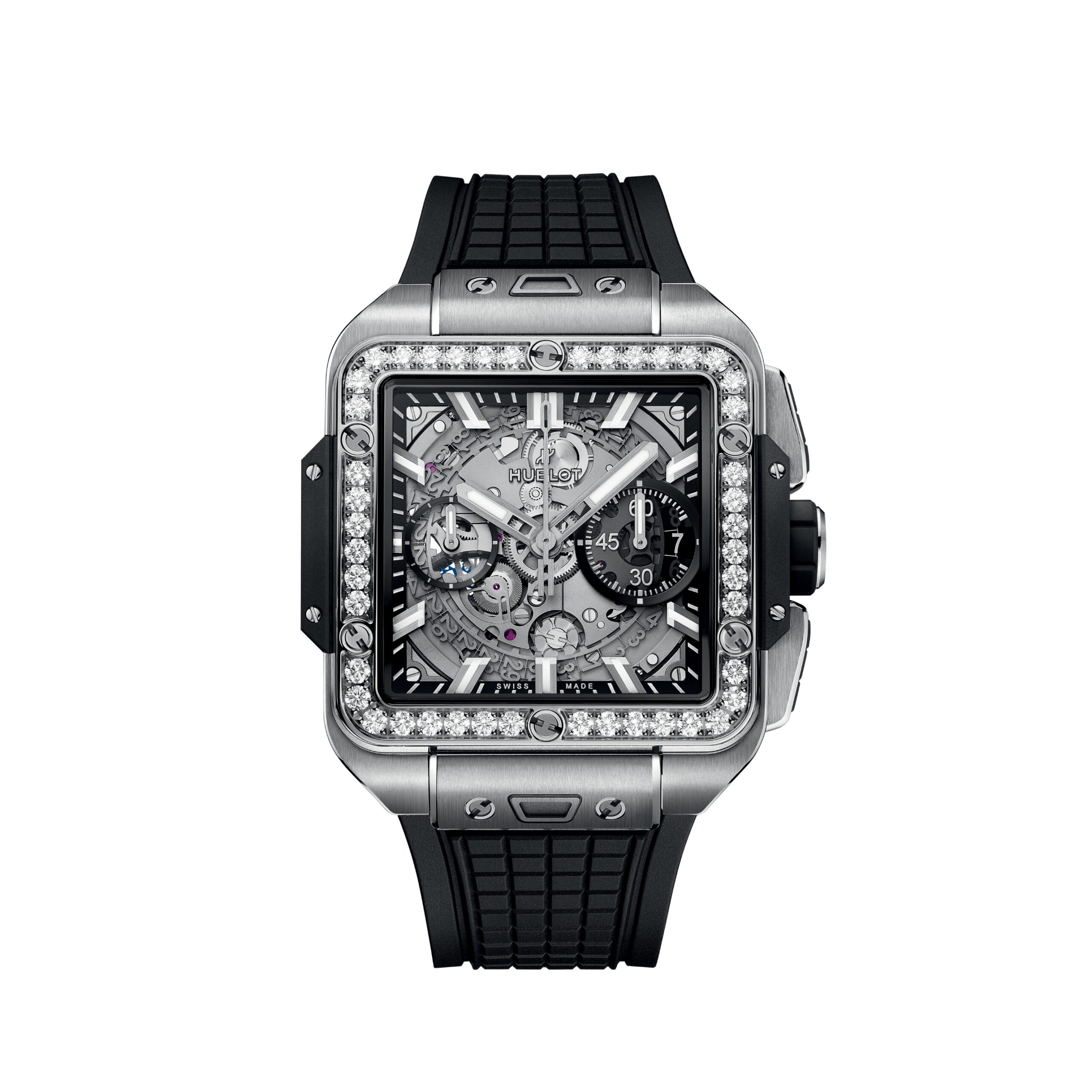 Đồng Hồ Hublot Square Bang Unico Titanium Diamonds 821.NX.0170.RX.1204