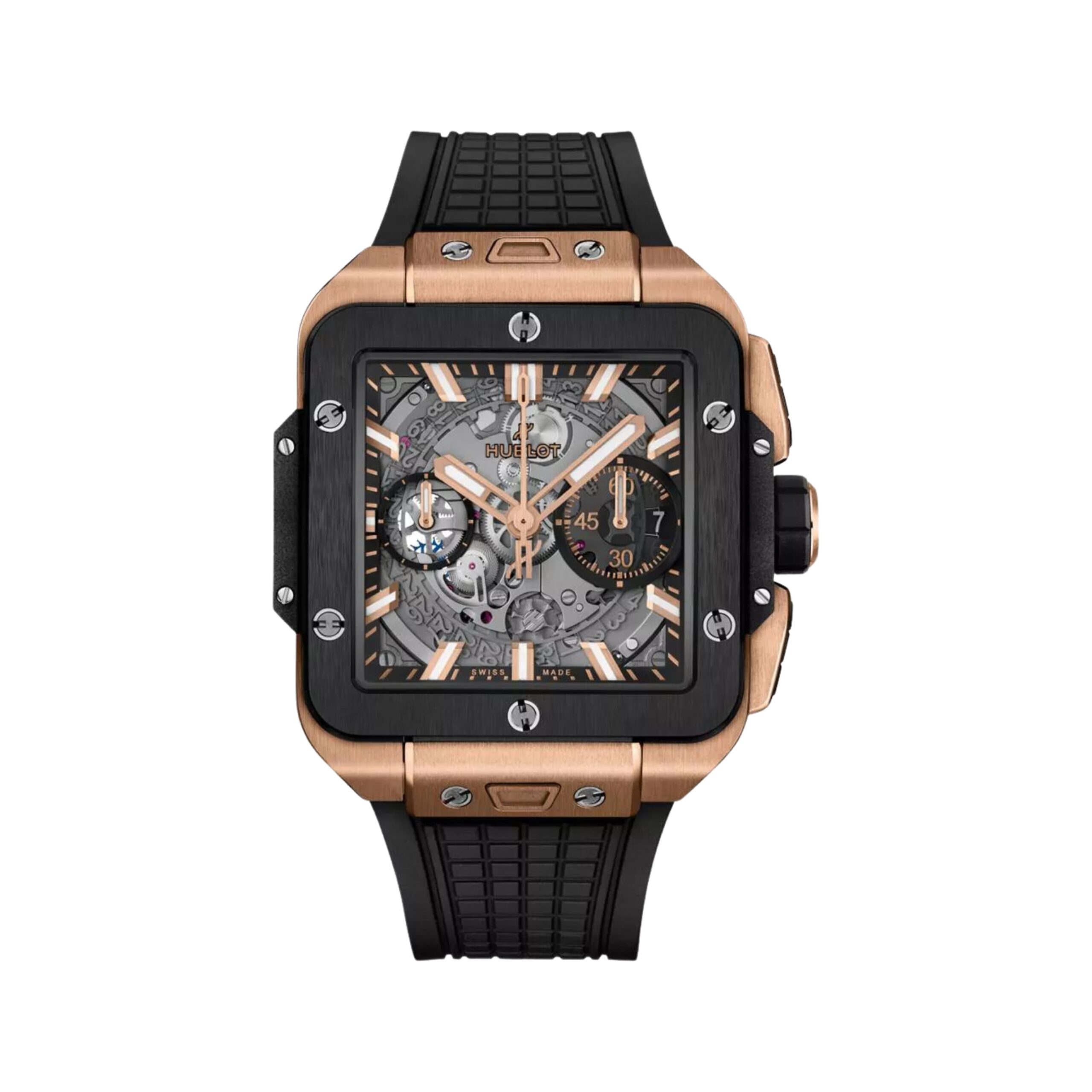 Đồng Hồ Hublot Square Bang Unico King Gold Ceramic 821.OM.0180.RX