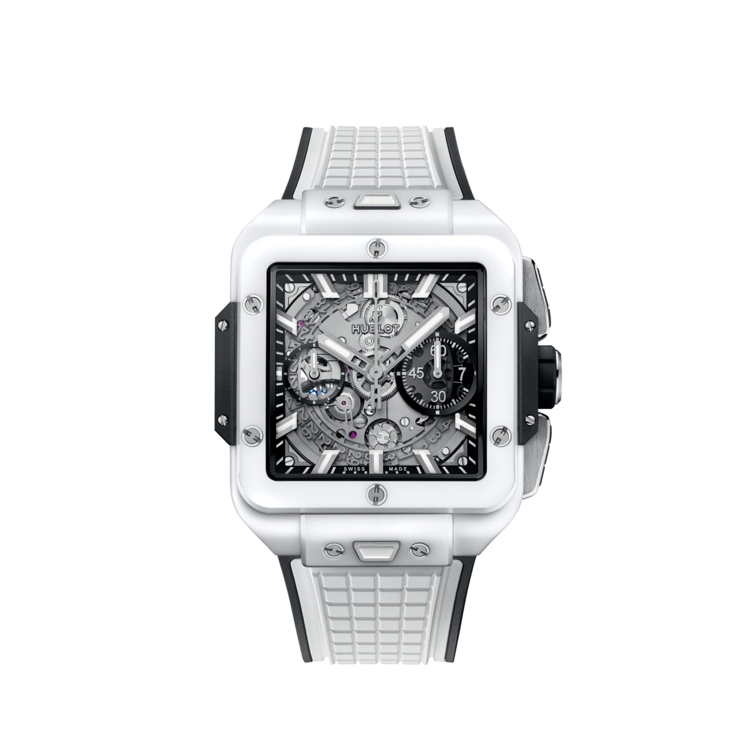 Đồng Hồ Hublot Square Bang Unico White Ceramic 821.HX.0170.RX