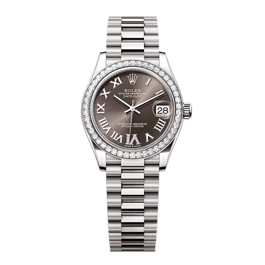 Đồng Hồ Rolex Datejust 31 2783289RBR Mặt Số Xám Đậm