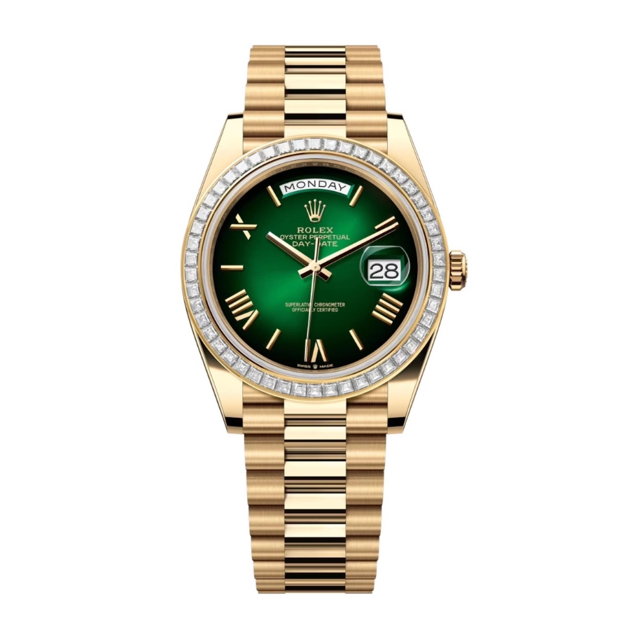 Đồng Hồ Rolex Day-Date 36 228398TBR Mặt Số Xanh Lá Cây