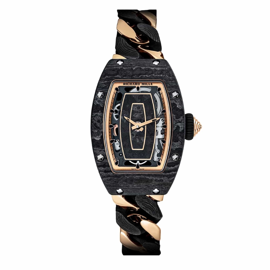 Richard Mille RM 07-01 Black Carbon TPT & Rose Gold Bracelet