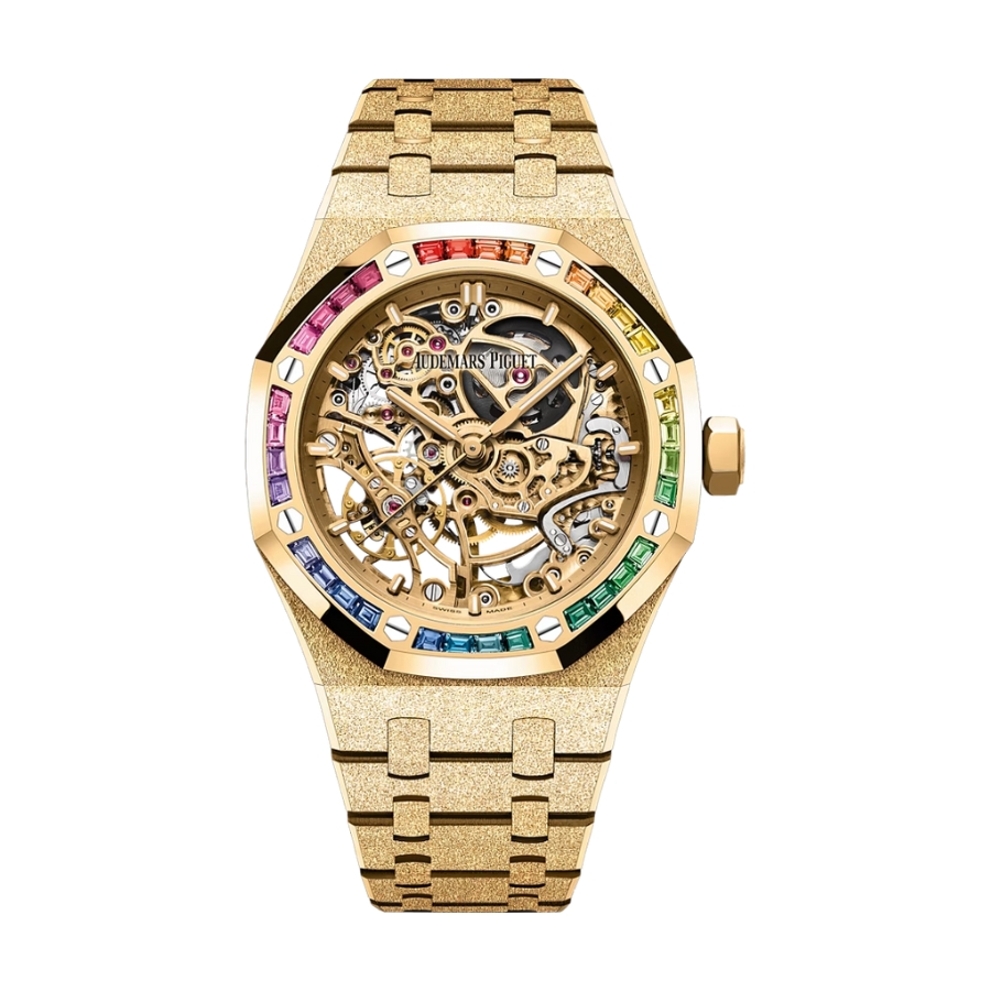 Audemars Piguet Royal Oak Frosted Gold Double Balance Wheel Openworked 15468BA.YG.1259BA.01