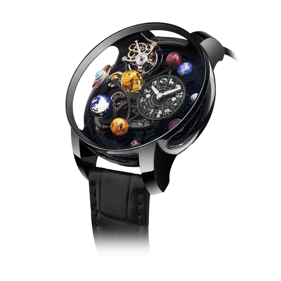 Jacob & Co. Bugatti Astronomia Solar Zodiac Full Black DLC Titanium AS310.21.AA.AB.A