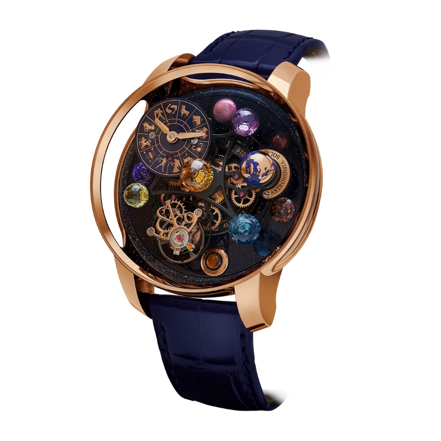 Jacob & Co. Bugatti Astronomia Solar Zodiac Rose Gold Planets Zodiac AS310.40.SP.ZK.A