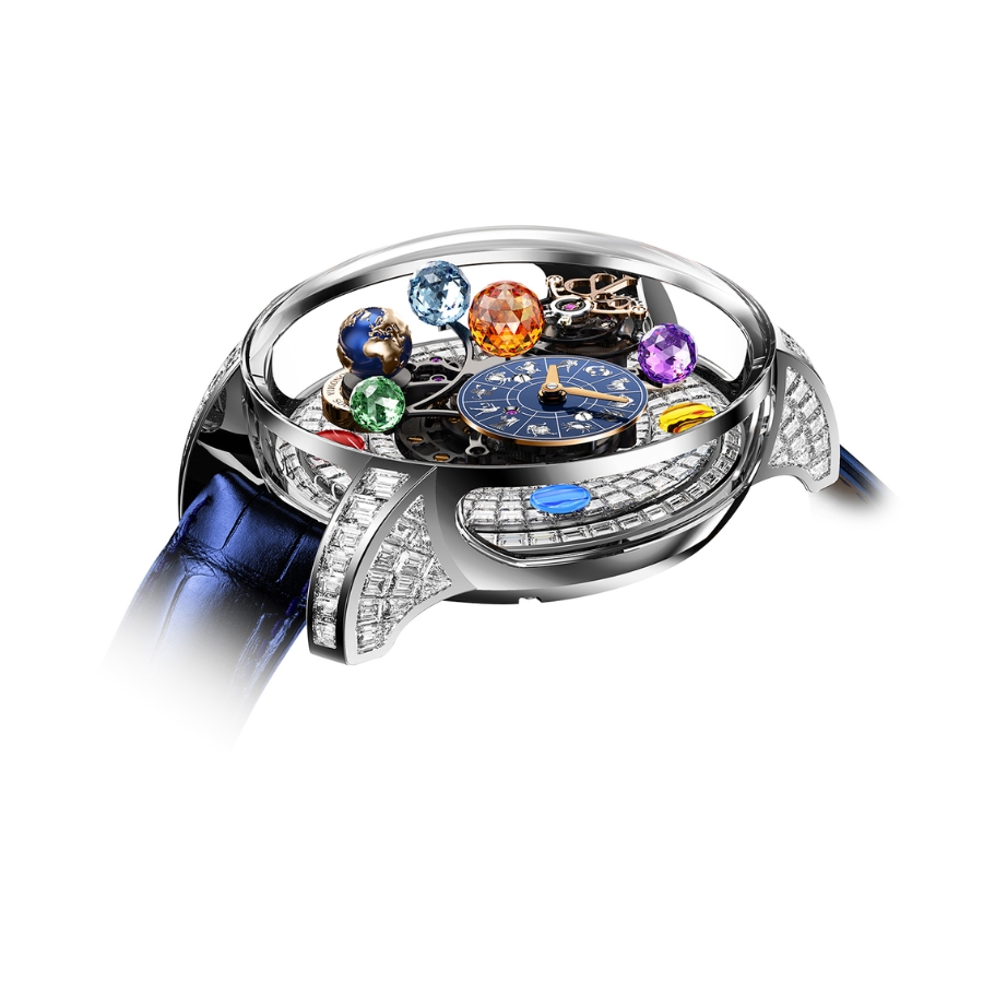 Jacob & Co. Bugatti Astronomia Solar Zodiac Zodiac Baguette White Gold AS910.30.BD.BD.A