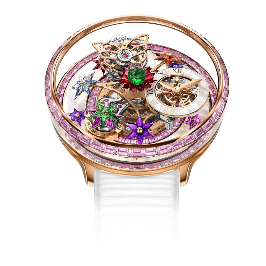 Jacob & Co. Fleurs de Jardin Rose Gold and Pink Sapphires AF321.40.BA.AF.A