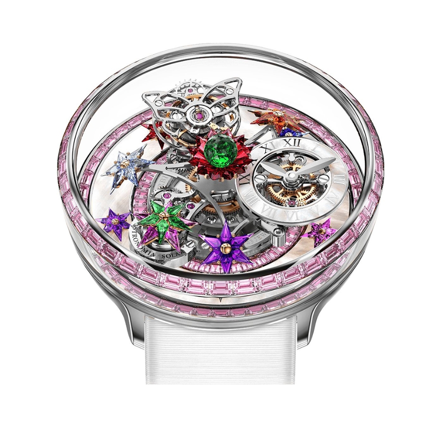 Jacob & Co. Fleurs de Jardin White Gold and Pink Sapphires AF321.40.BA.AF.A