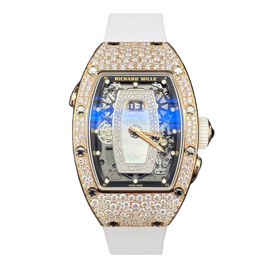 Richard Mille RM 037 Rose Gold Snow-Setting MOP RM037