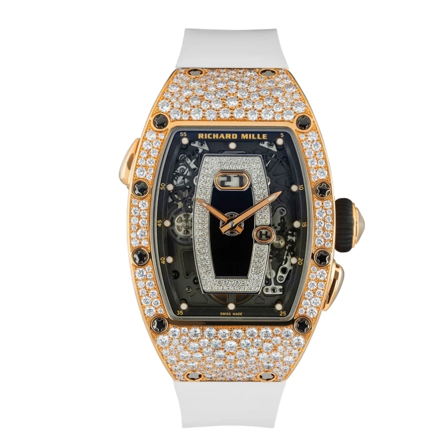 Richard Mille RM 037 Rose Gold Snow-Setting Onyx RM037