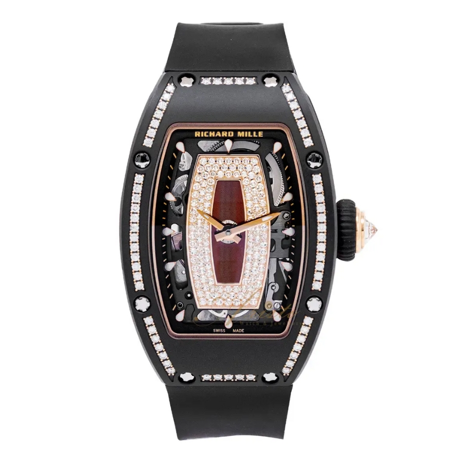 Richard Mille RM 07-01 Black Ceramic Red-Lip Diamonds RM07-01