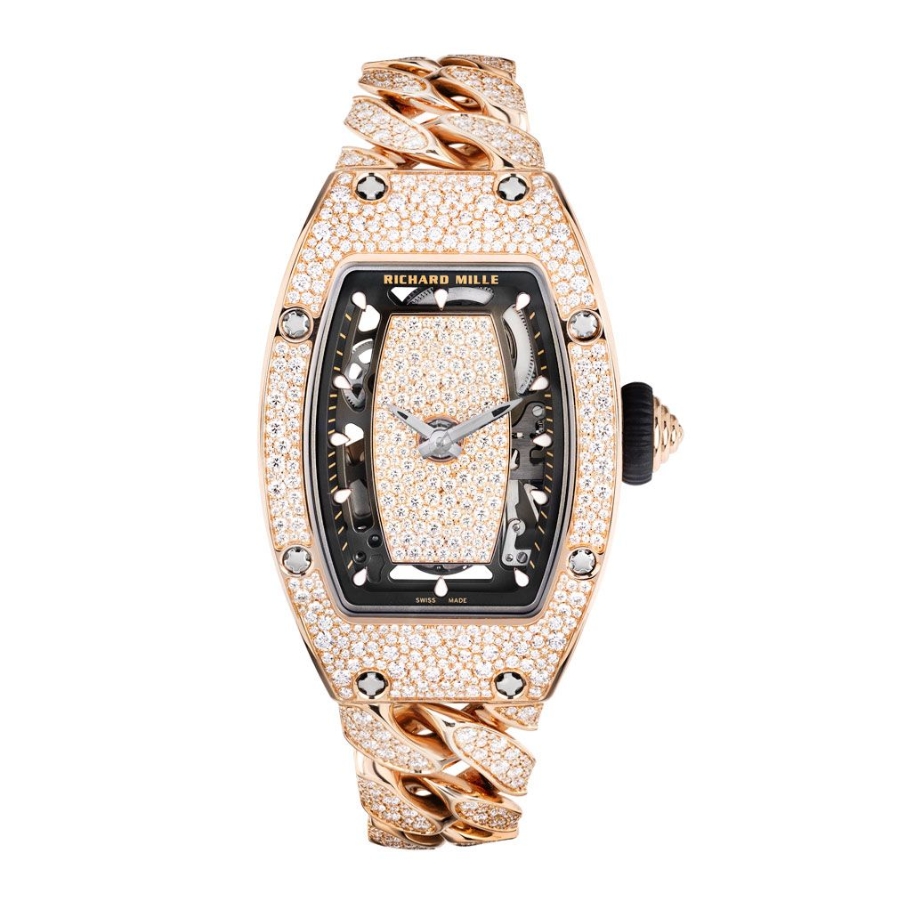 Richard Mille RM 07-01 Snow-Setting Full Diamonds RG Strap