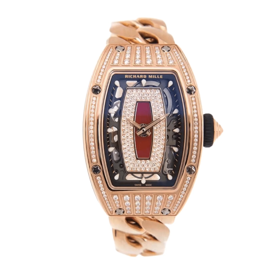 Richard Mille RM 07-01 RG Diamond Set Jasper RG Strap