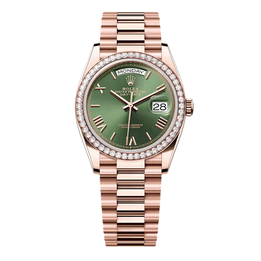 Rolex Day-Date 36 128345RBR Green Olive 128345rbr-0085