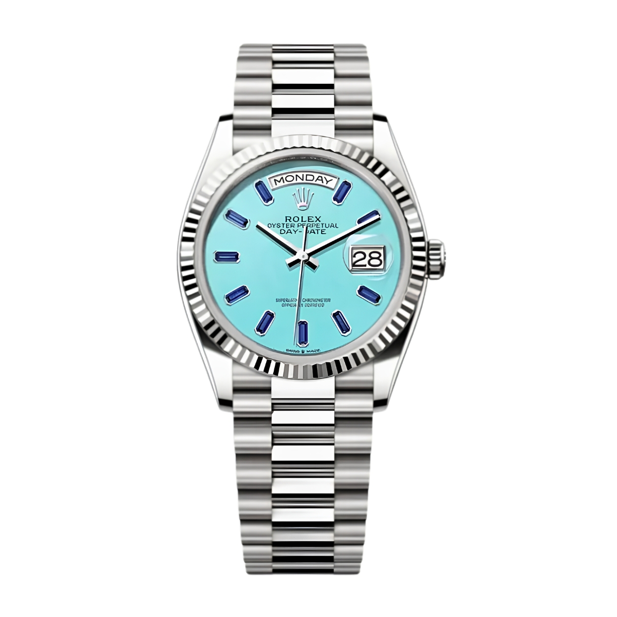 Đồng Hồ Day-Date 36 128239 Mặt Số Turquoise 128239-0083