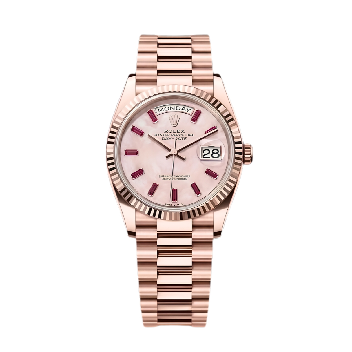 Đồng Hồ Rolex Day-Date 36 128235 Mặt Số Pink 128235-0108