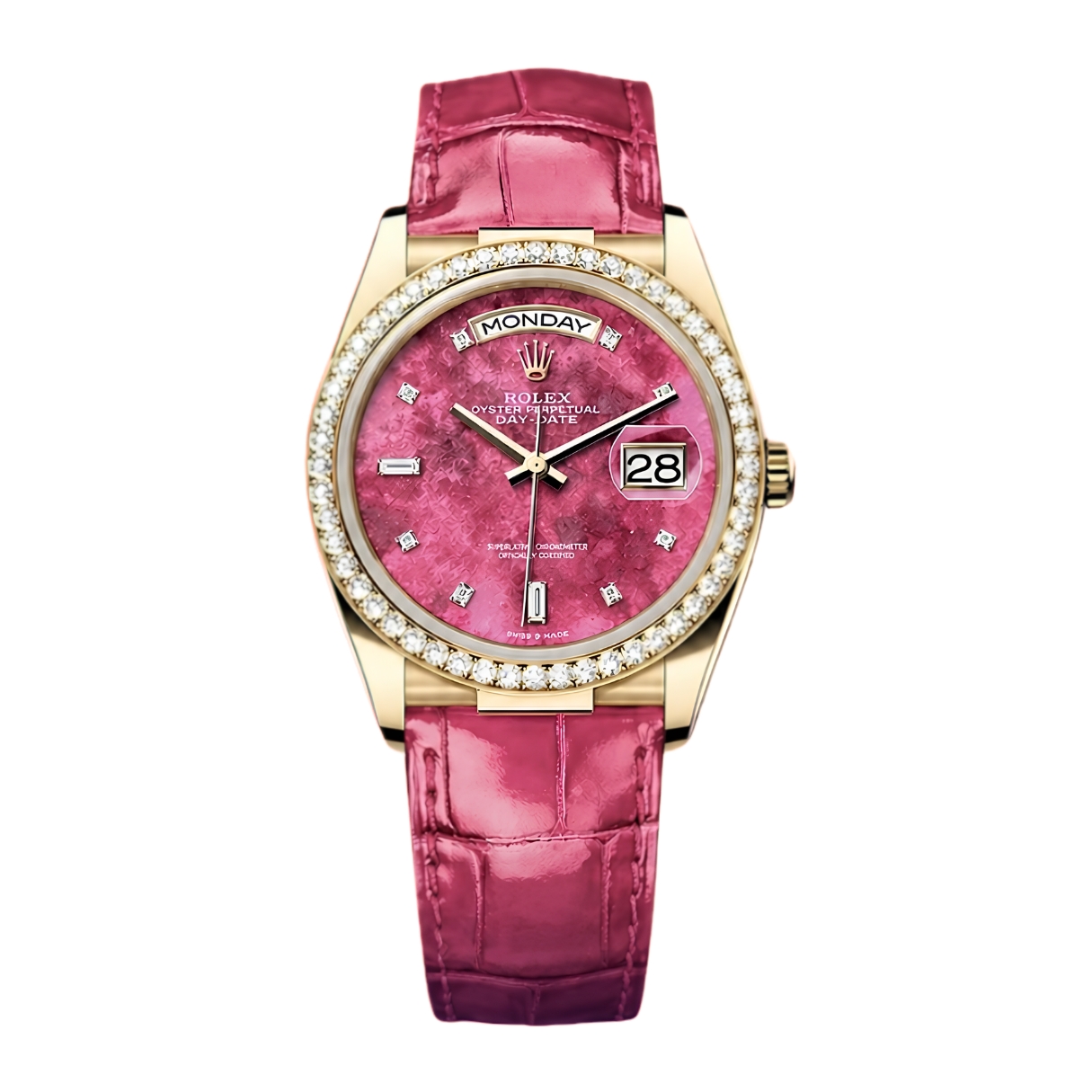 Đồng Hồ Rolex Day-Date 36 128148RBR Mặt Số Pink 128148RBR-0002