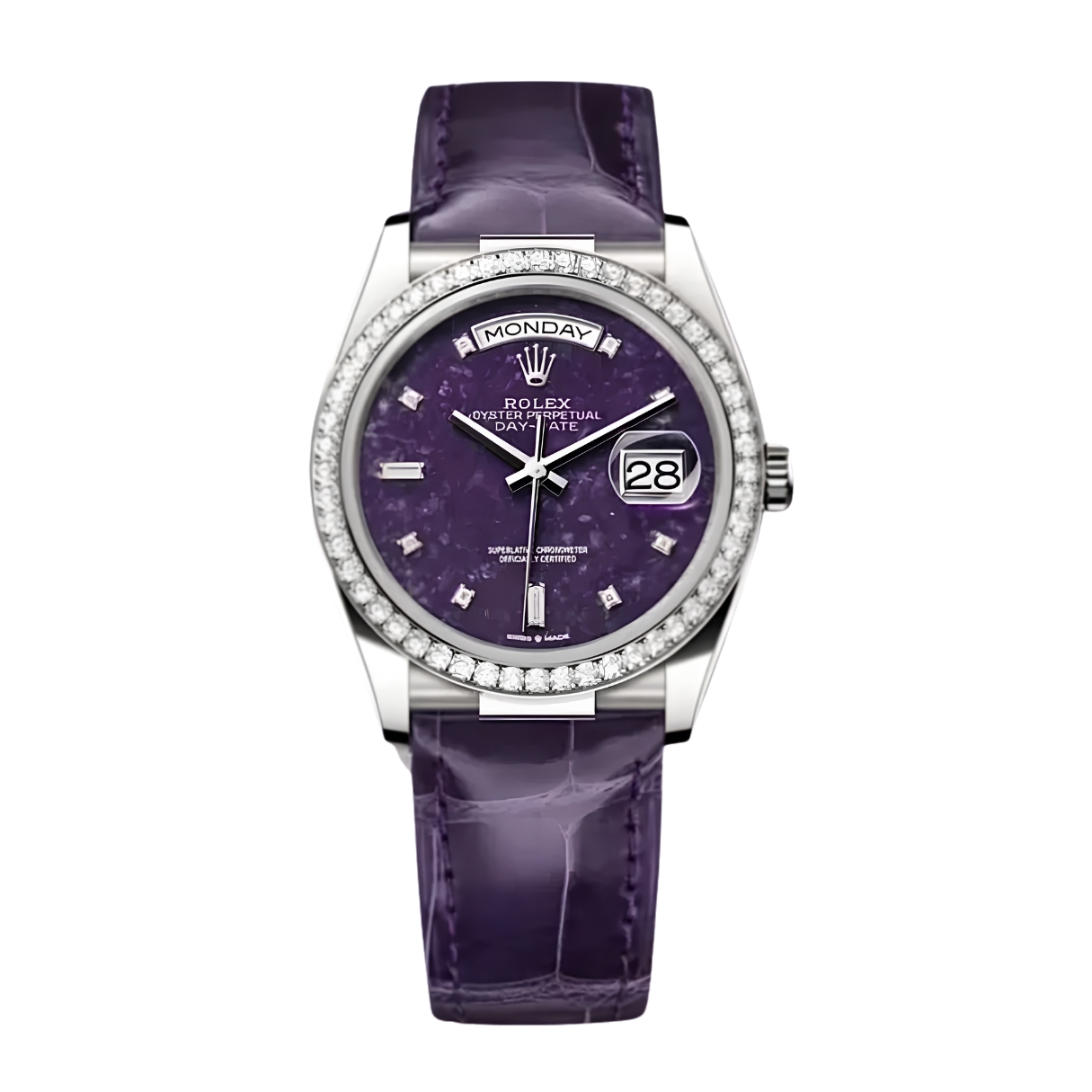 Đồng Hồ Day-Date 36 128149RBR Mặt Số Tím 128149RBR-0002