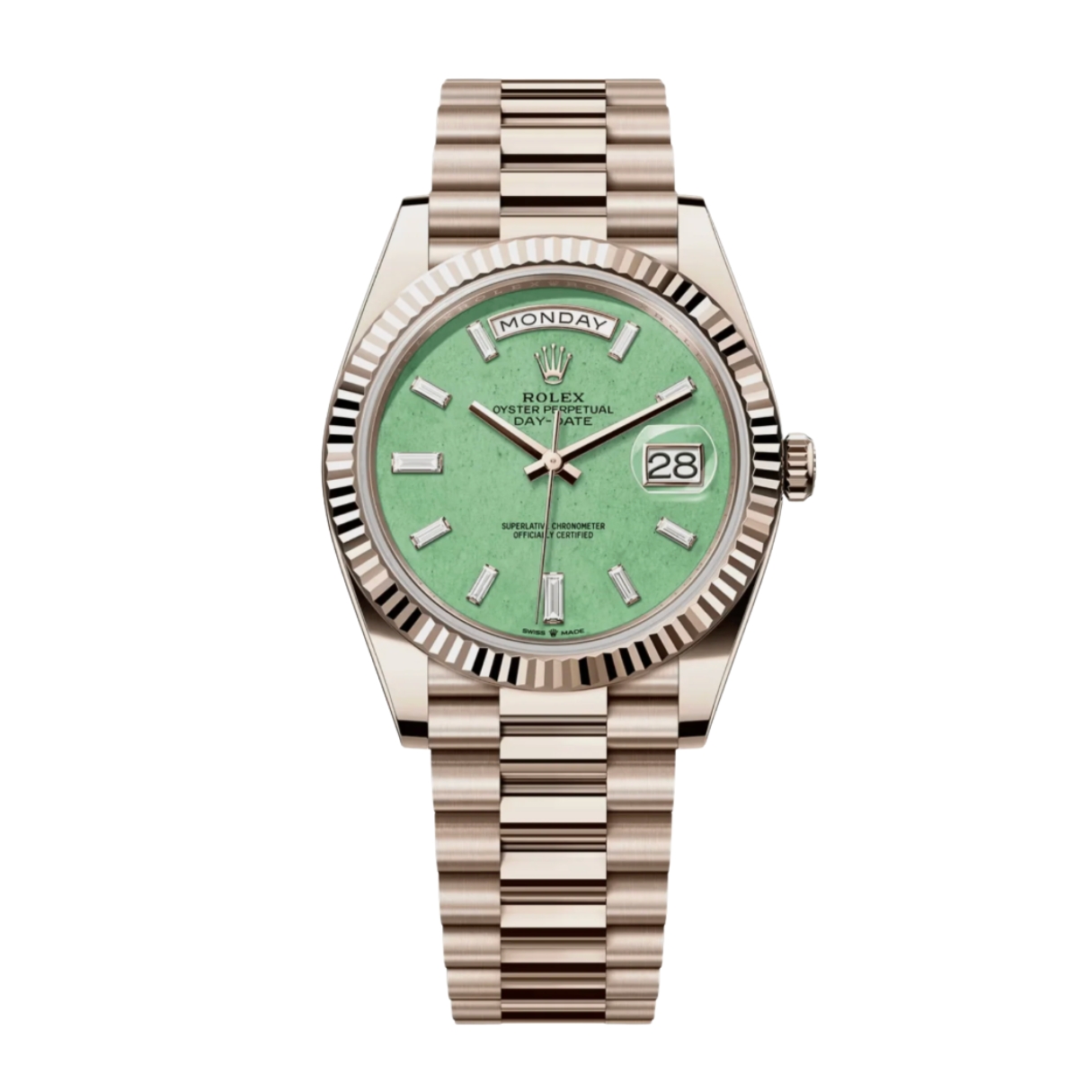 Đồng Hồ Rolex Day-Date 40 228235JG Mặt Số Light Green 228235JG-0003