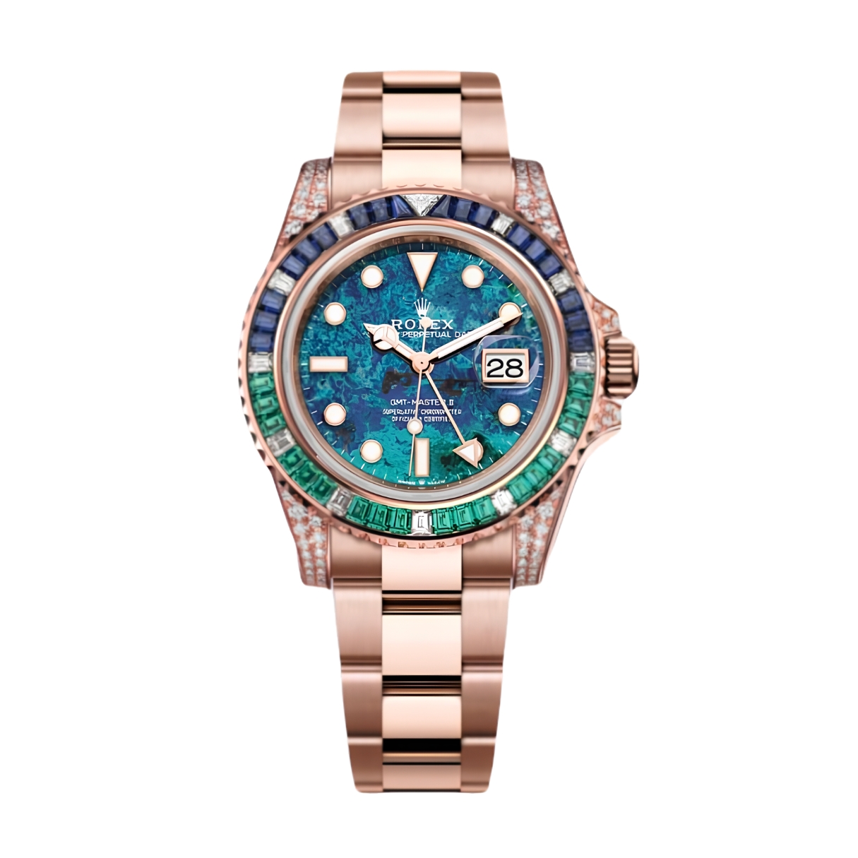 Đồng Hồ Rolex GMT-Master II 126755EMSA Mặt Số Chrysocolla 126755EMSA-0003