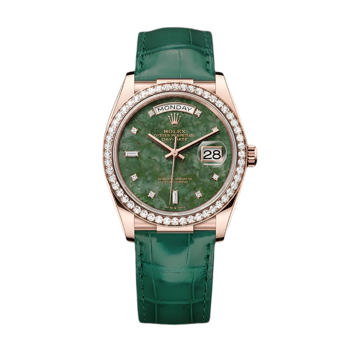 Đồng Hồ Rolex Day-Date 36 128145RBR Mặt Số Wyoming Jade 128145RBR-0002