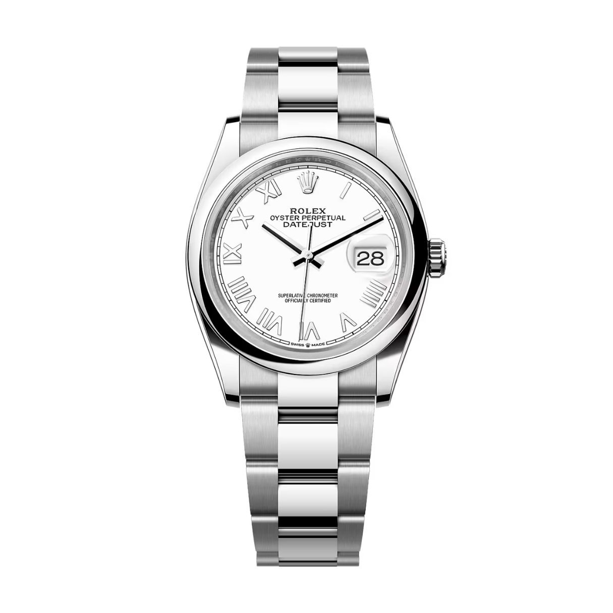 Đồng Hồ Rolex Datejust 36 126200 Mặt Số Trắng 126200-0028