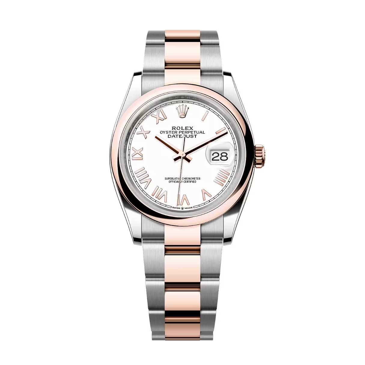 Đồng Hồ Rolex Datejust 36 126201 Mặt Số Trắng 126201-0046