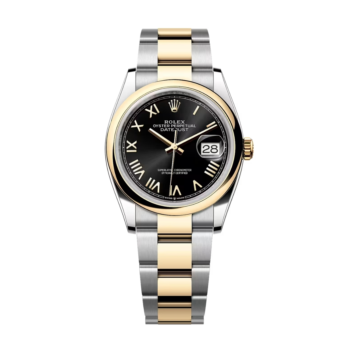 Đồng Hồ Rolex Datejust 36 126203 Mặt Số Đen 126203-0056