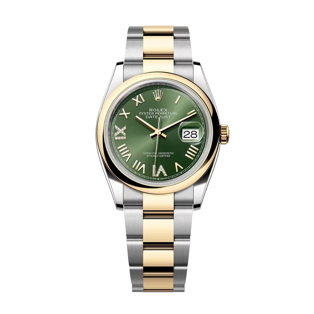 Đồng Hồ Rolex Datejust 36 126203 Mặt Số Green Olive 126203-0050