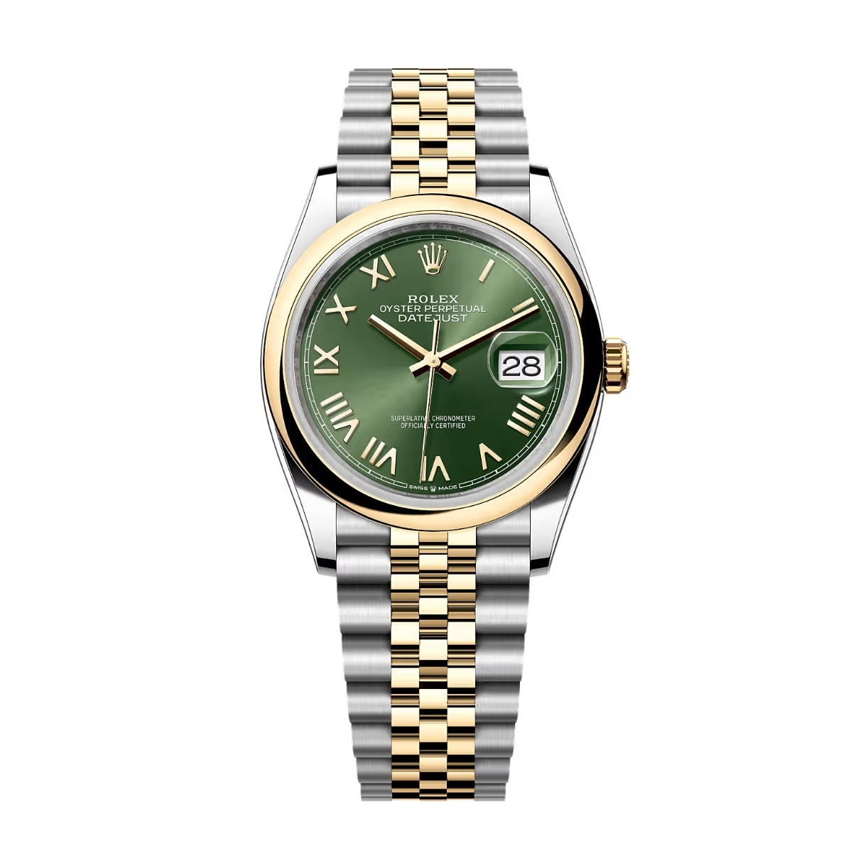 Đồng Hồ Rolex Datejust 36 126203 Mặt Số Green Olive 126203-0053
