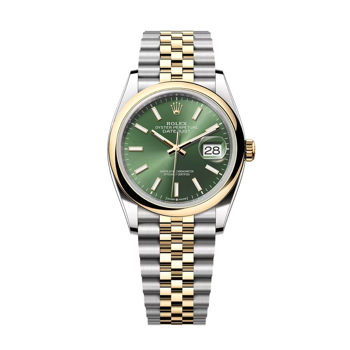Đồng Hồ Rolex Datejust 36 126203 Mặt Số Green Olive 126203-0057