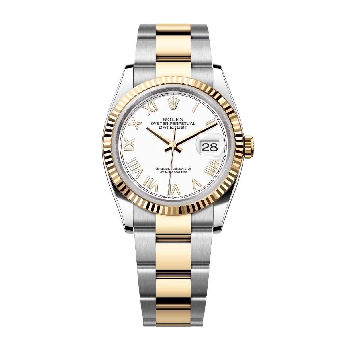 Đồng Hồ Rolex Datejust 36 126233 Mặt Số Trắng 126233-0048
