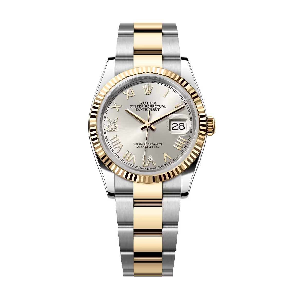 Đồng Hồ Rolex Datejust 36 126233 Mặt Số Bạc 126233-0052