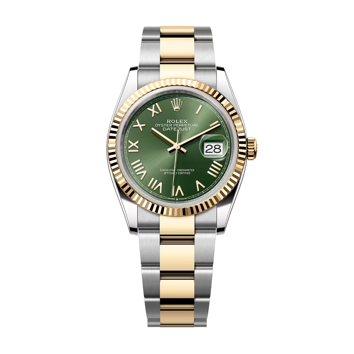 Rolex Datejust 36 126233 Mặt Số Green Olive 126233-0054