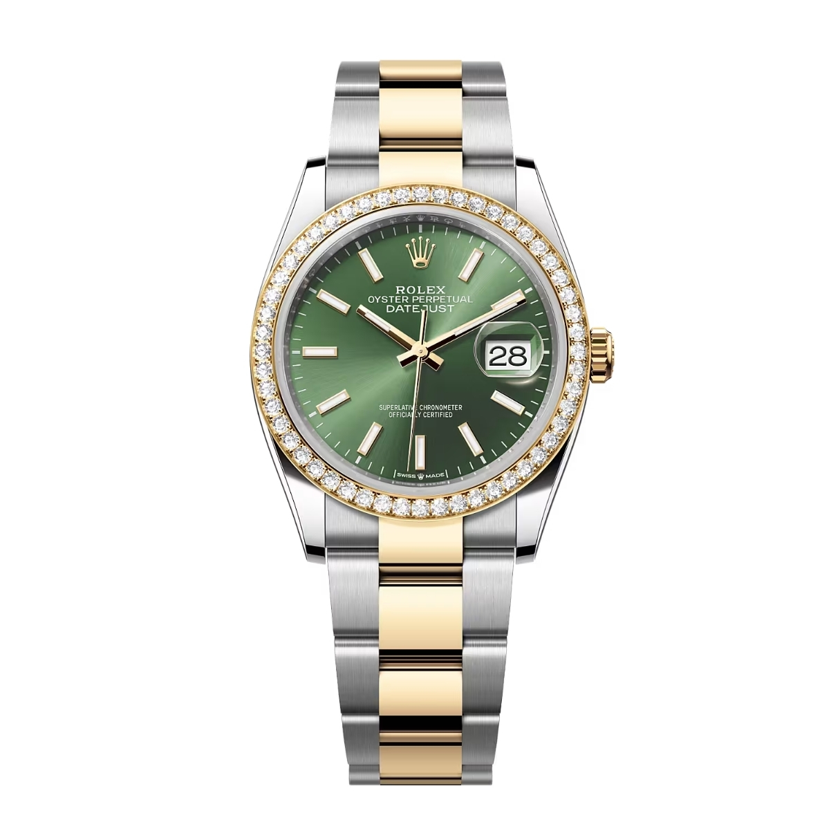 Rolex Datejust 36 126283RBR Mặt Số Green Olive 126283RBR-0044